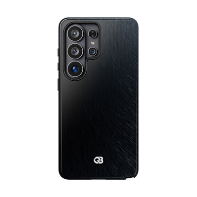 Brushed Obsidian Steel · Tough Phone Case for Samsung · Black