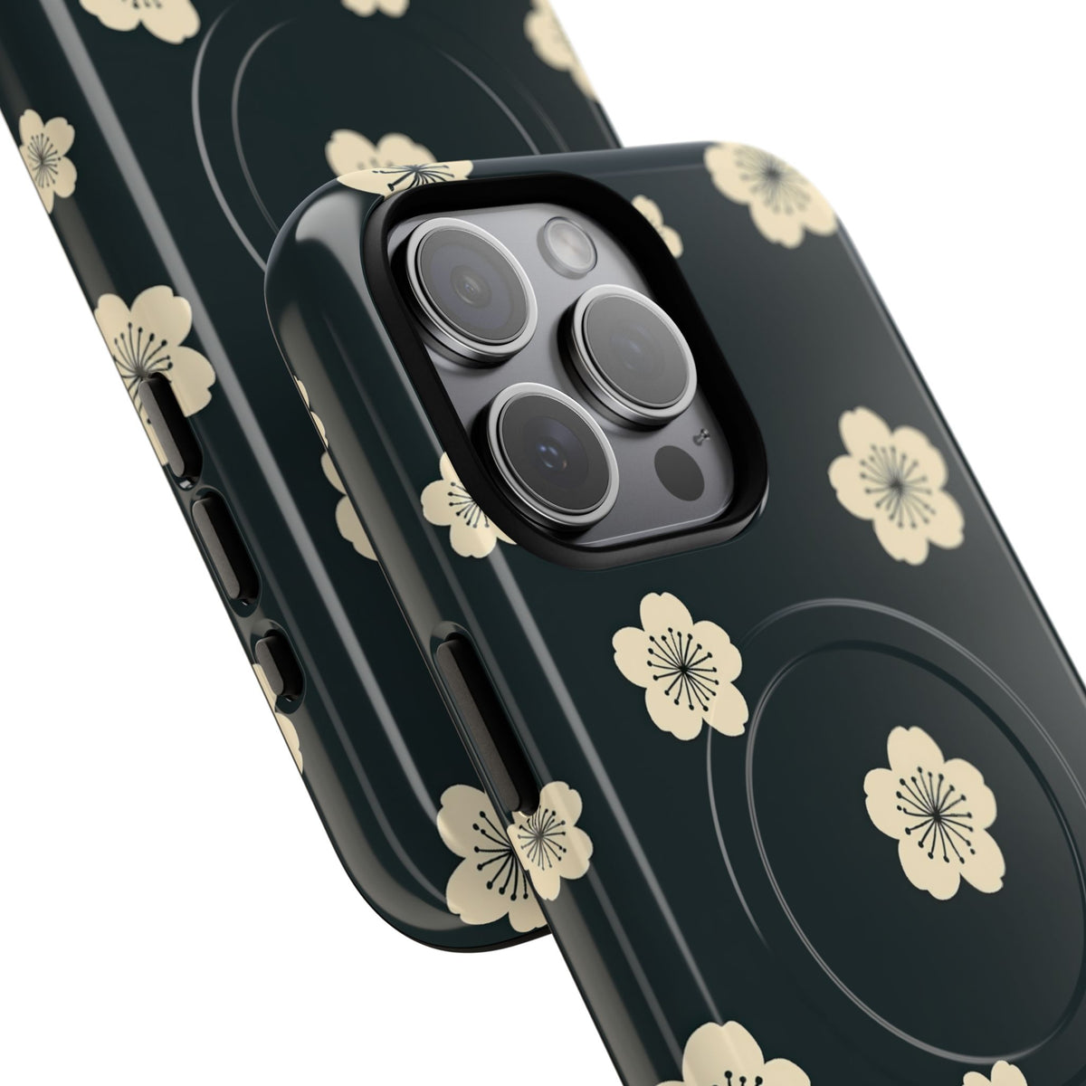 Midnight Sakura Bloom · Tough 2.0 Magnetic Phone Case for iPhone · Black