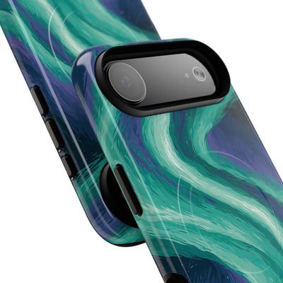Arctic Aurora Bear · Tough 2.0 Magnetic Phone Case for iPhone · Teal