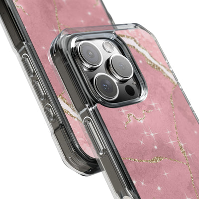 Rose Sparkle Marble · Impact Coque de téléphone pour iPhone · Magsafe
