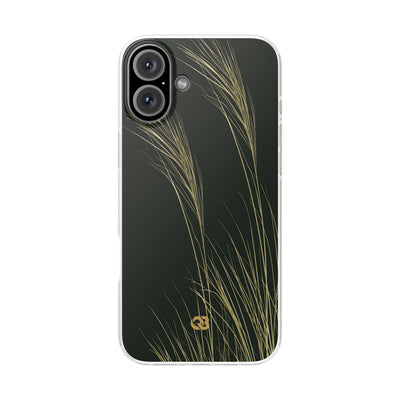 Green Lite Phone Case for iPhone - Midnight Gilded Grass