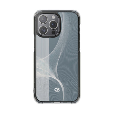 Grey Impact MagSafe Phone Case for iPhone - Slate Mesh Horizon