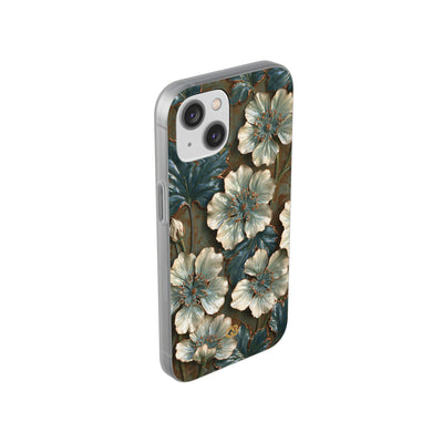 Gilded Blossom Reverie · Lite Phone Case for iPhone ·  Teal