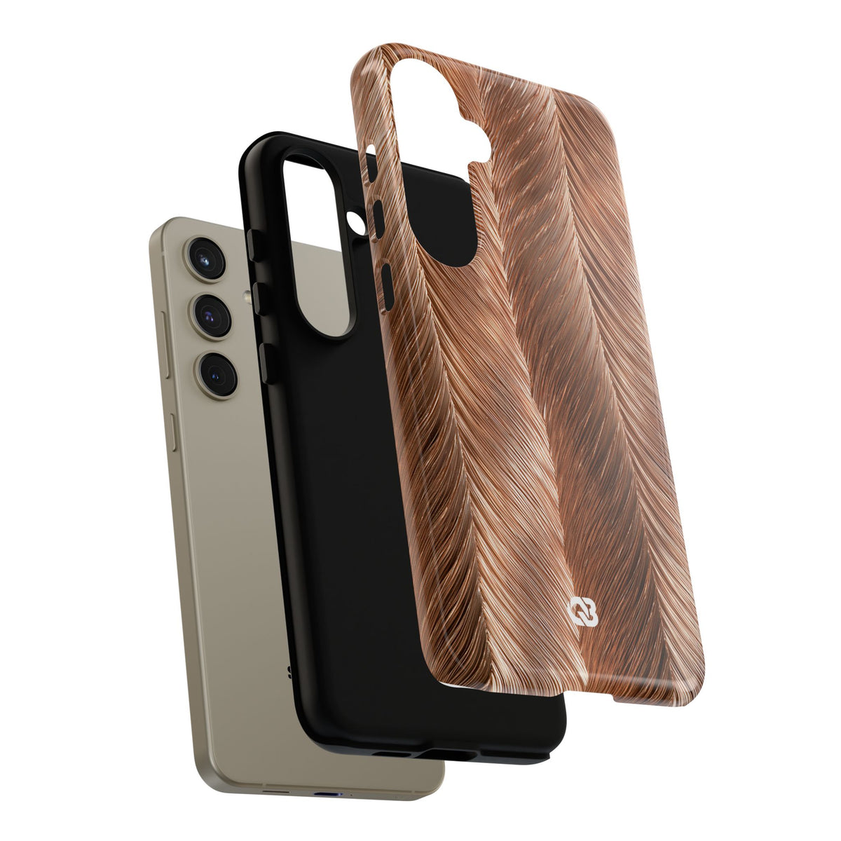 Rose Gold Weave · Tough Phone Case for Samsung · Brown