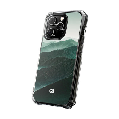 Alpine Mist · Clear Impact Magnetic Phone Case for iPhone · Green