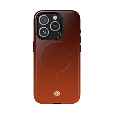 Orange Tough 2.0 Magsafe Phone Case for iPhone - Obsidian Ember Fade