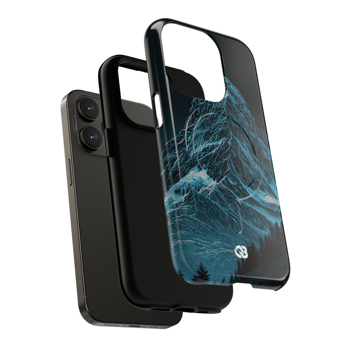 Glacial Alpine Peak · Tough 2.0 Magnetic Phone Case for iPhone · Blue