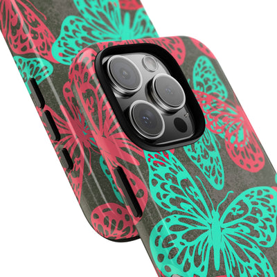 Electric Papillon · Tough Phone Case for iPhone · Pink