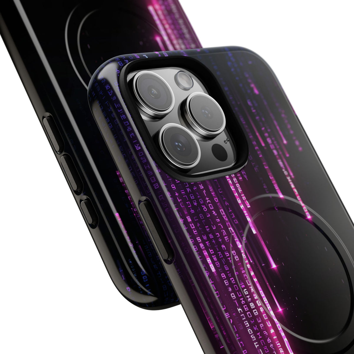 Binary Cascade · Tough 2.0 Magnetic Phone Case for iPhone · Black