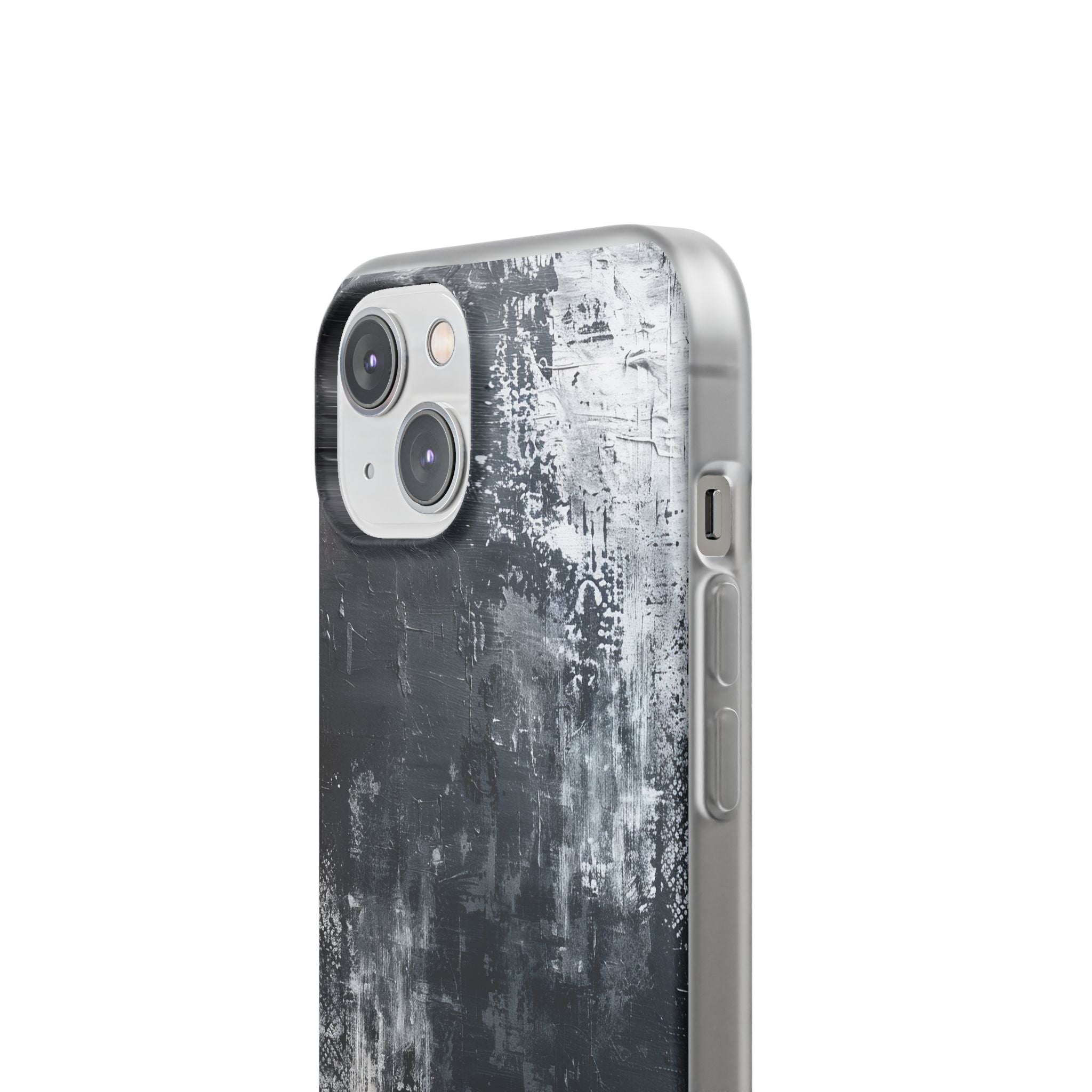 Textured Blackscape iPhone 14 Case - Soft