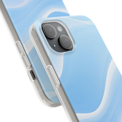 Blue Lite Phone Case for iPhone - Glacial Blue Silk