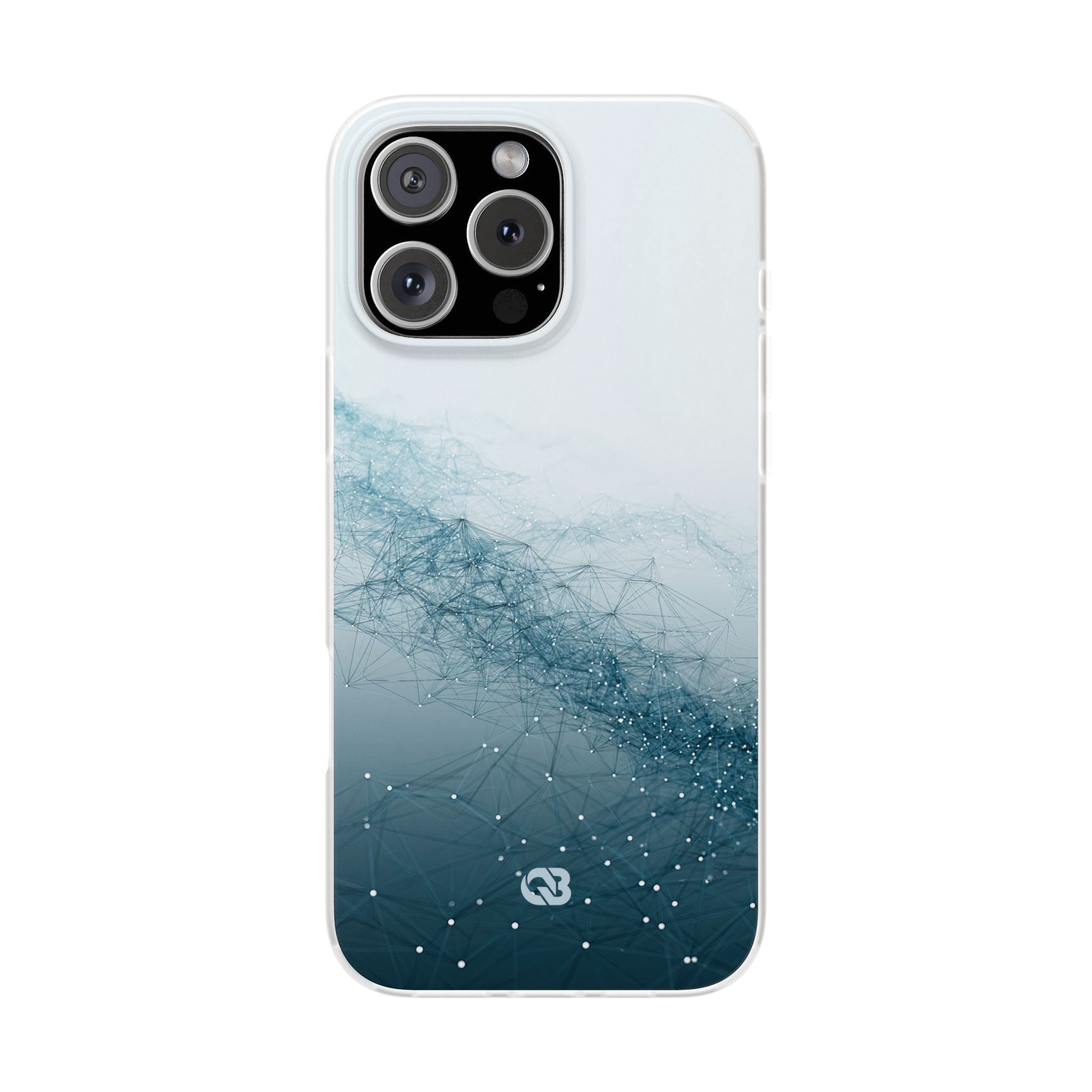 Teal Lite Phone Case for iPhone - Cyan Vector Lattice