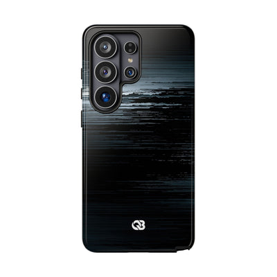 Black Tough Phone Case for Samsung - Frozen Signal Glitch