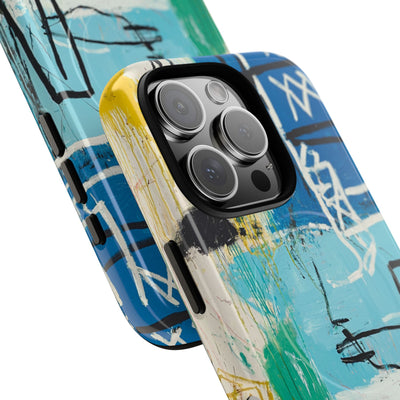 Azure Urban Scribble · Tough+ Phone Case for iPhone · Magsafe