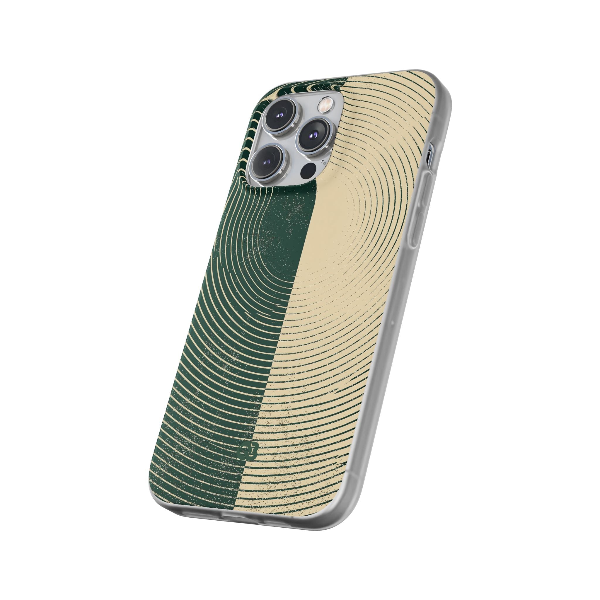 Green Lite Phone Case for iPhone - Evergreen Split Grain