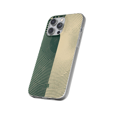 Green Lite Phone Case for iPhone - Evergreen Split Grain