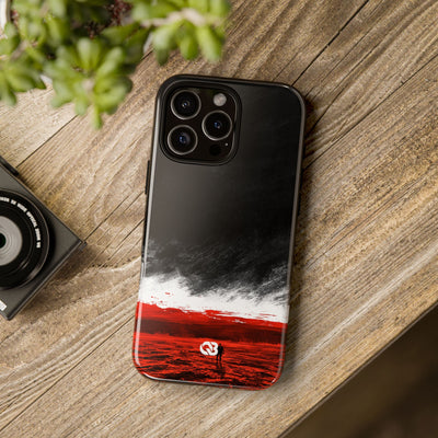 Crimson Horizon · Tough Phone Case for iPhone · Black