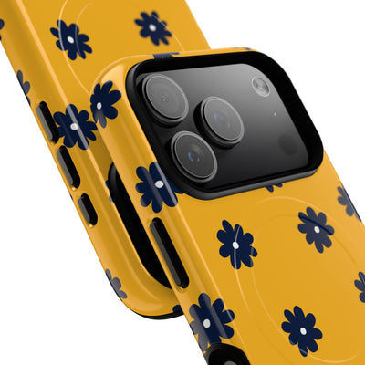 Navy Daisy Mustard · Tough+ Phone Case for iPhone · Magsafe