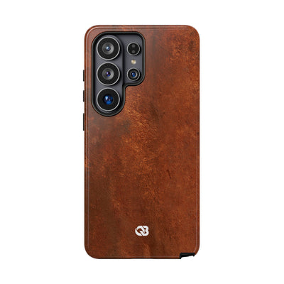 Orange Tough Phone Case for Samsung - Oxidized Iron Crust