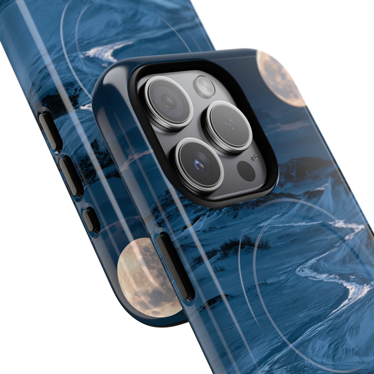 Arctic Moon Drift · Tough 2.0 Magnetic Phone Case for iPhone · Blue