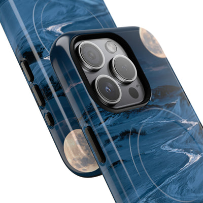 Arctic Moon Drift · Tough 2.0 Magnetic Phone Case for iPhone · Blue