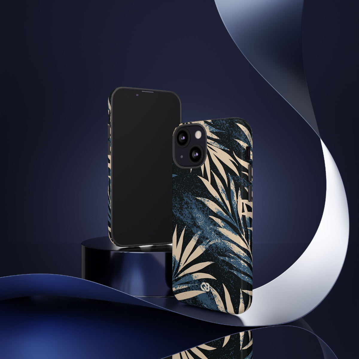 Indigo Palm Horizon · Tough Phone Case for iPhone · Blue