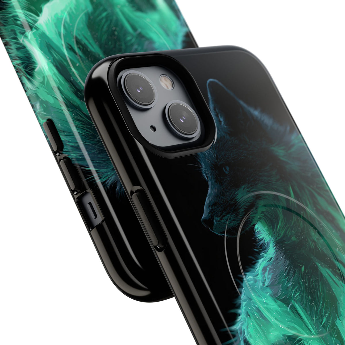 Nordic Aurora Fox · Tough 2.0 Magnetic Phone Case for iPhone · Teal