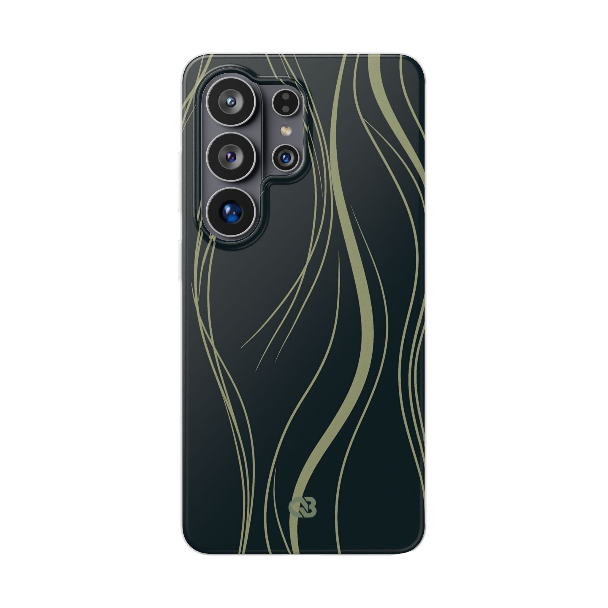 Green Lite Phone Case for Samsung - Obsidian Sage Flow