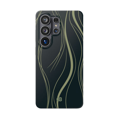 Green Lite Phone Case for Samsung - Obsidian Sage Flow