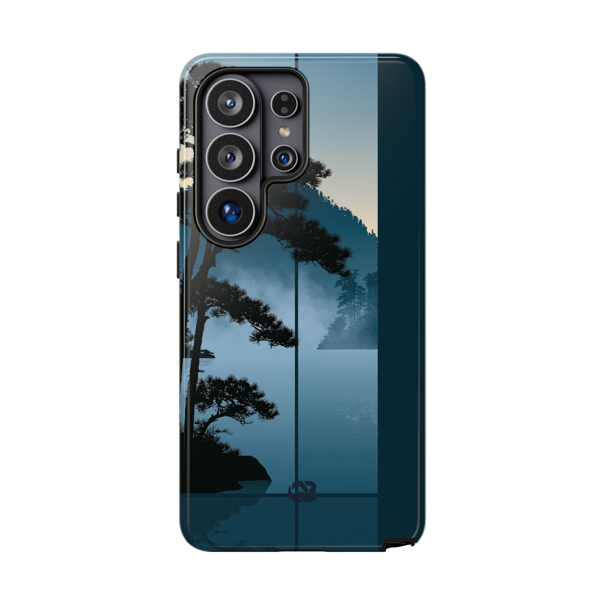Blue Tough Phone Case for Samsung - Kyoto Mist Pine