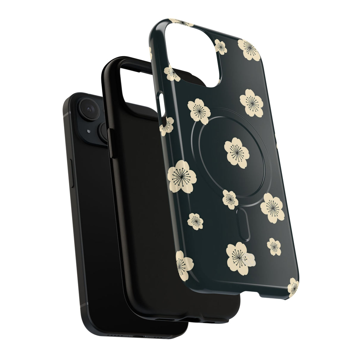 Midnight Sakura Bloom · Tough 2.0 Magnetic Phone Case for iPhone · Black