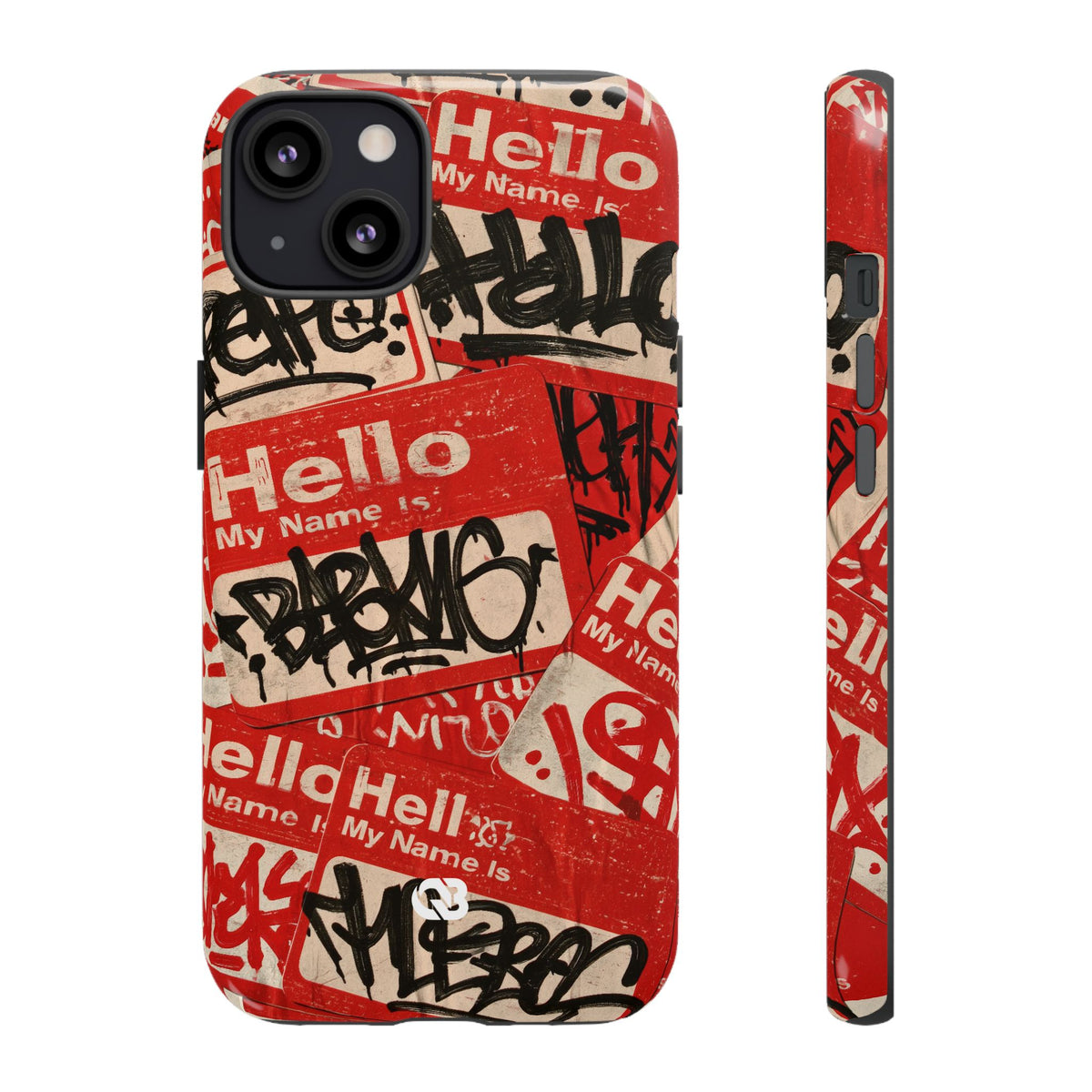 Slap Tag Collage · Tough Phone Case for iPhone · Red