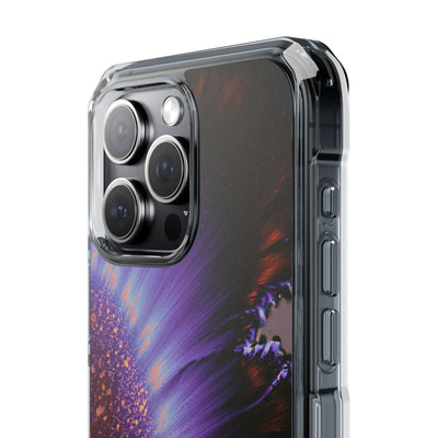 Ethereal Corona · Clear Impact Magnetic Phone Case for iPhone · Purple