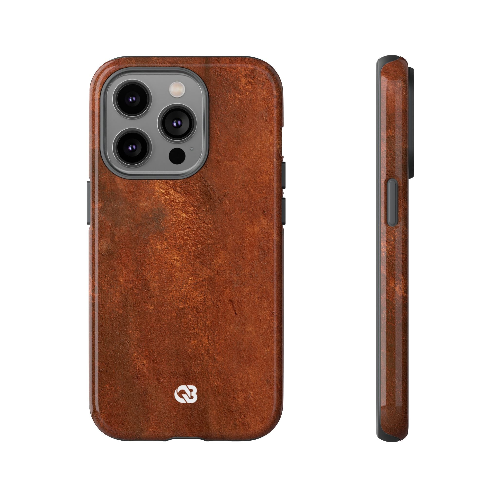 Orange Tough Phone Case for iPhone - Oxidized Iron Crust