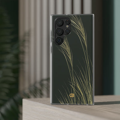 Green Lite Phone Case for Samsung - Midnight Gilded Grass