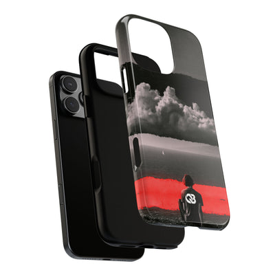 Crimson Horizon · Tough Phone Case for iPhone · Black