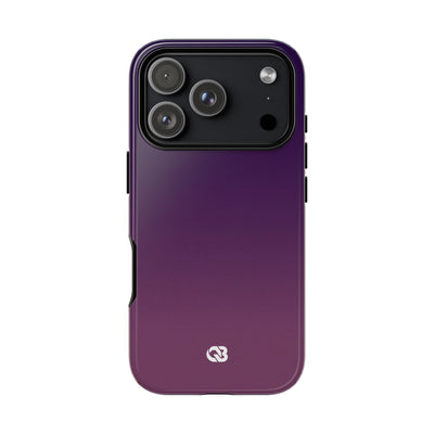 Purple Tough Phone Case for iPhone - Nocturnal Plum Fade