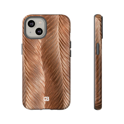 Rose Gold Weave · Tough Phone Case for iPhone · Brown