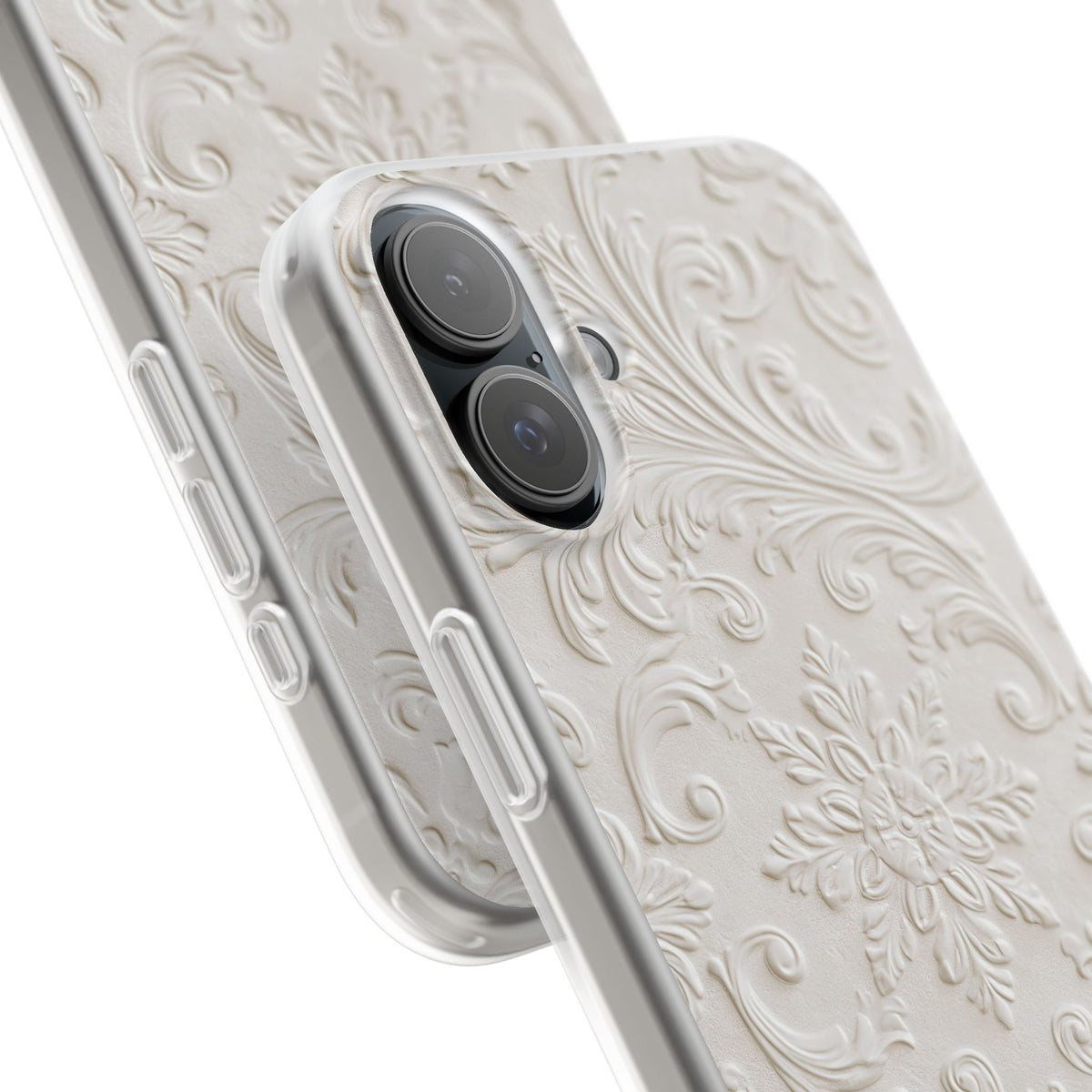 Sculpted Acanthus Relief · Lite Phone Case for iPhone ·  White