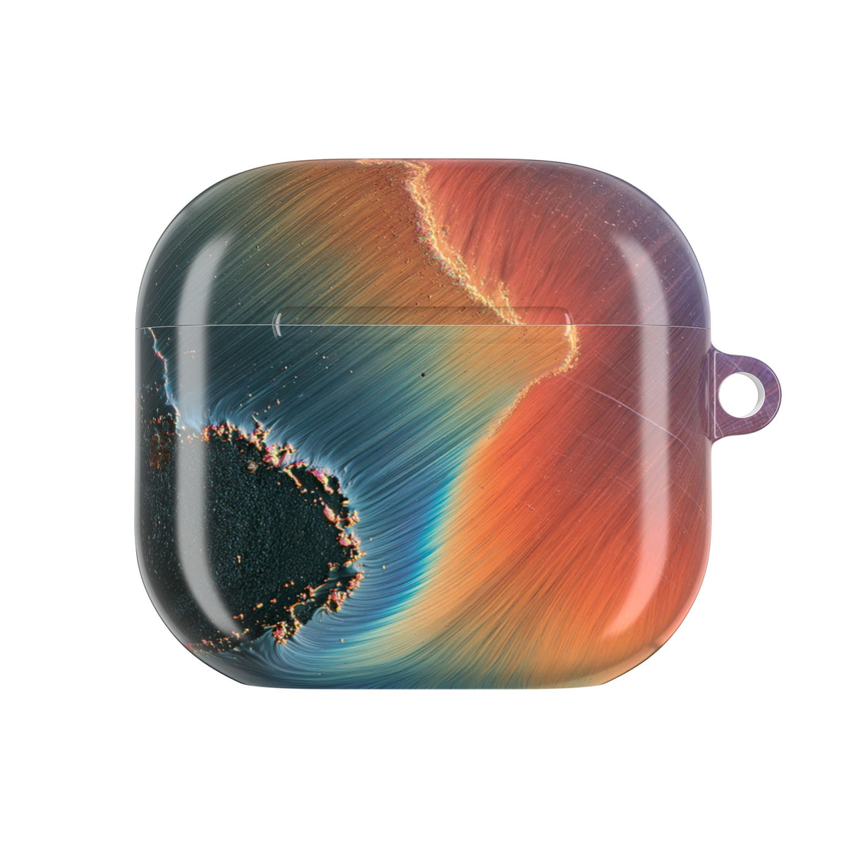 Prismatic Aura Shift · Hard Case for AirPods & AirPods Pro · Blue