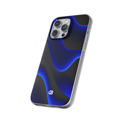 Blue Lite Phone Case for iPhone - Electric Cobalt Flow