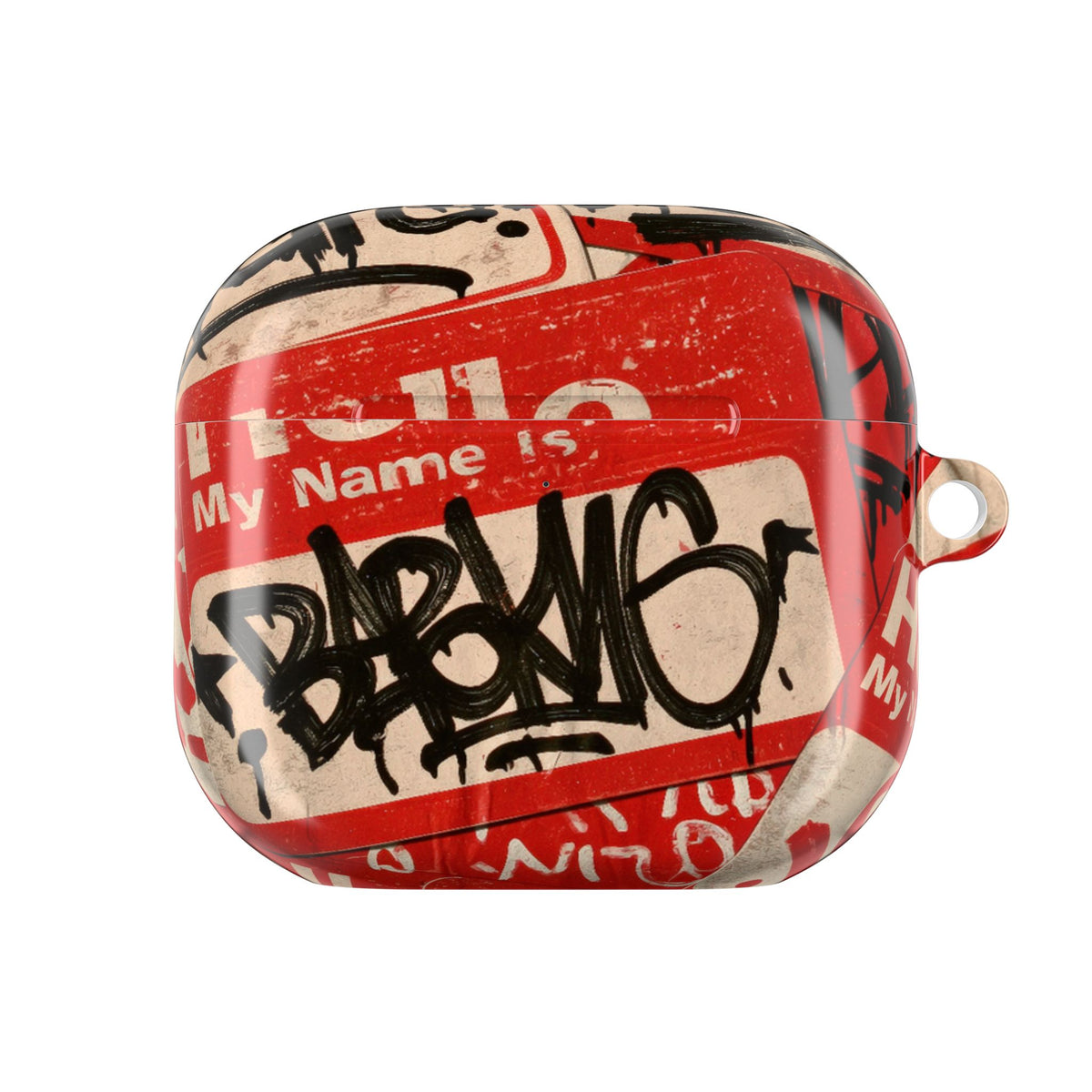 Slap Tag Collage · Hard Case for AirPods & AirPods Pro · Red