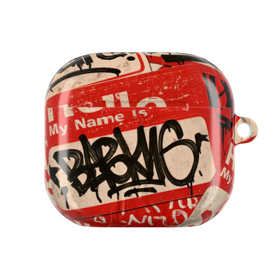 Slap Tag Collage · Hard Case for AirPods & AirPods Pro · Red