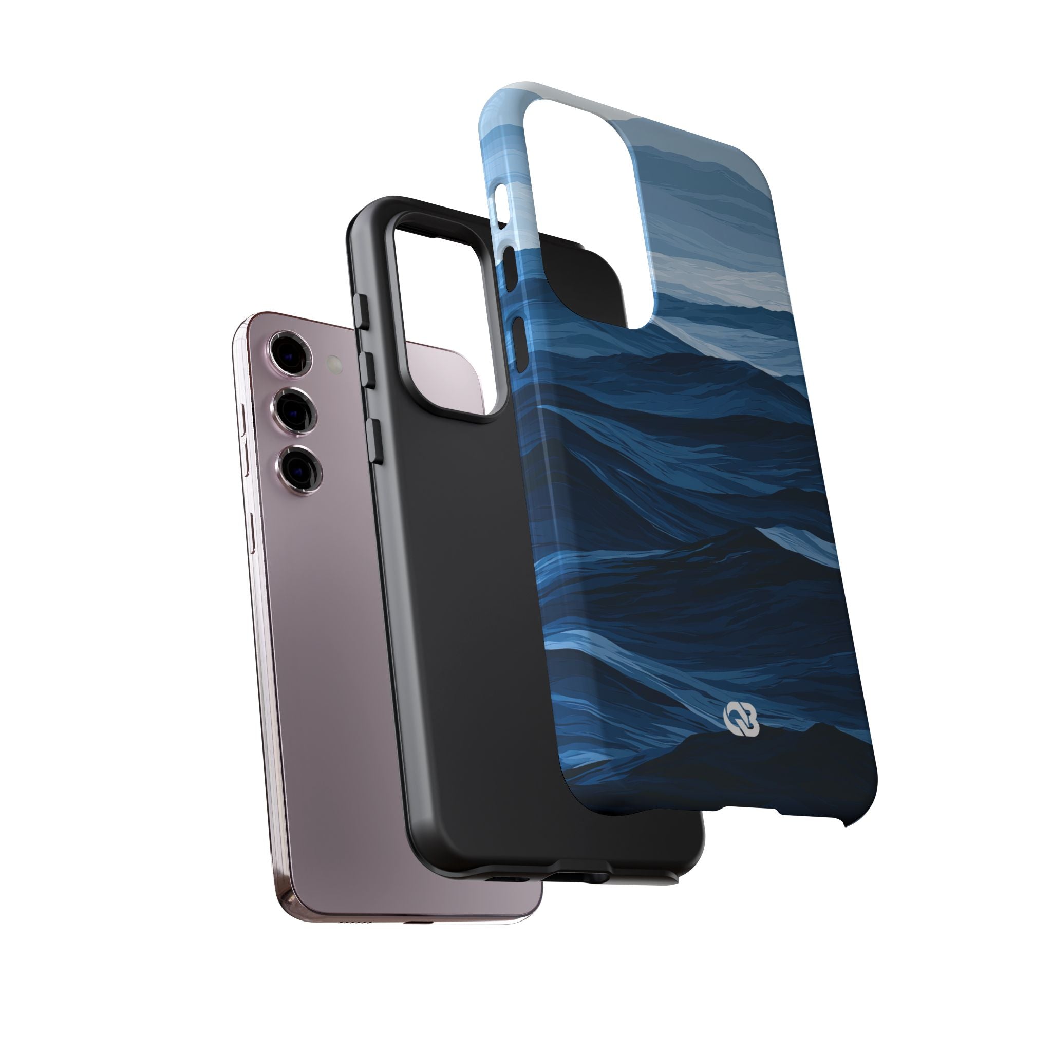 Blue Tough Phone Case for Samsung - Cobalt Ridge Tides