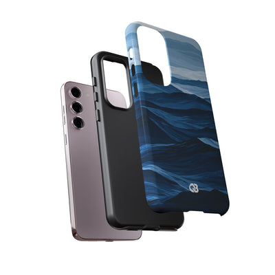 Blue Tough Phone Case for Samsung - Cobalt Ridge Tides