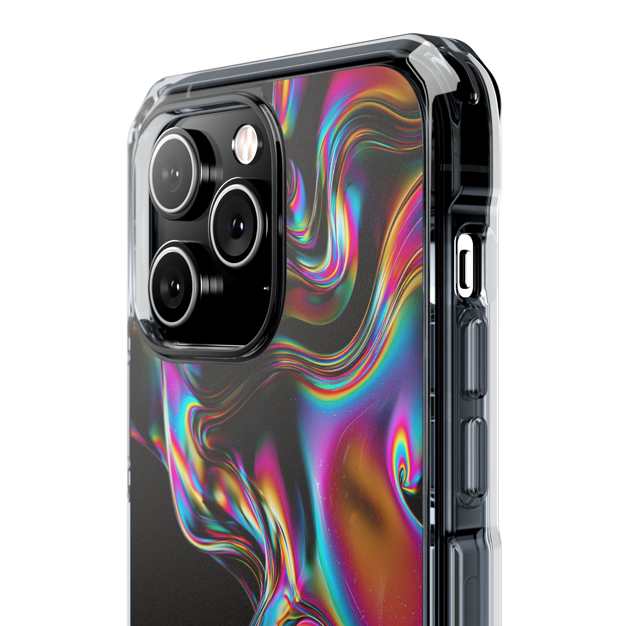 Purple Impact MagSafe Phone Case for iPhone - Liquid Neon Chrome