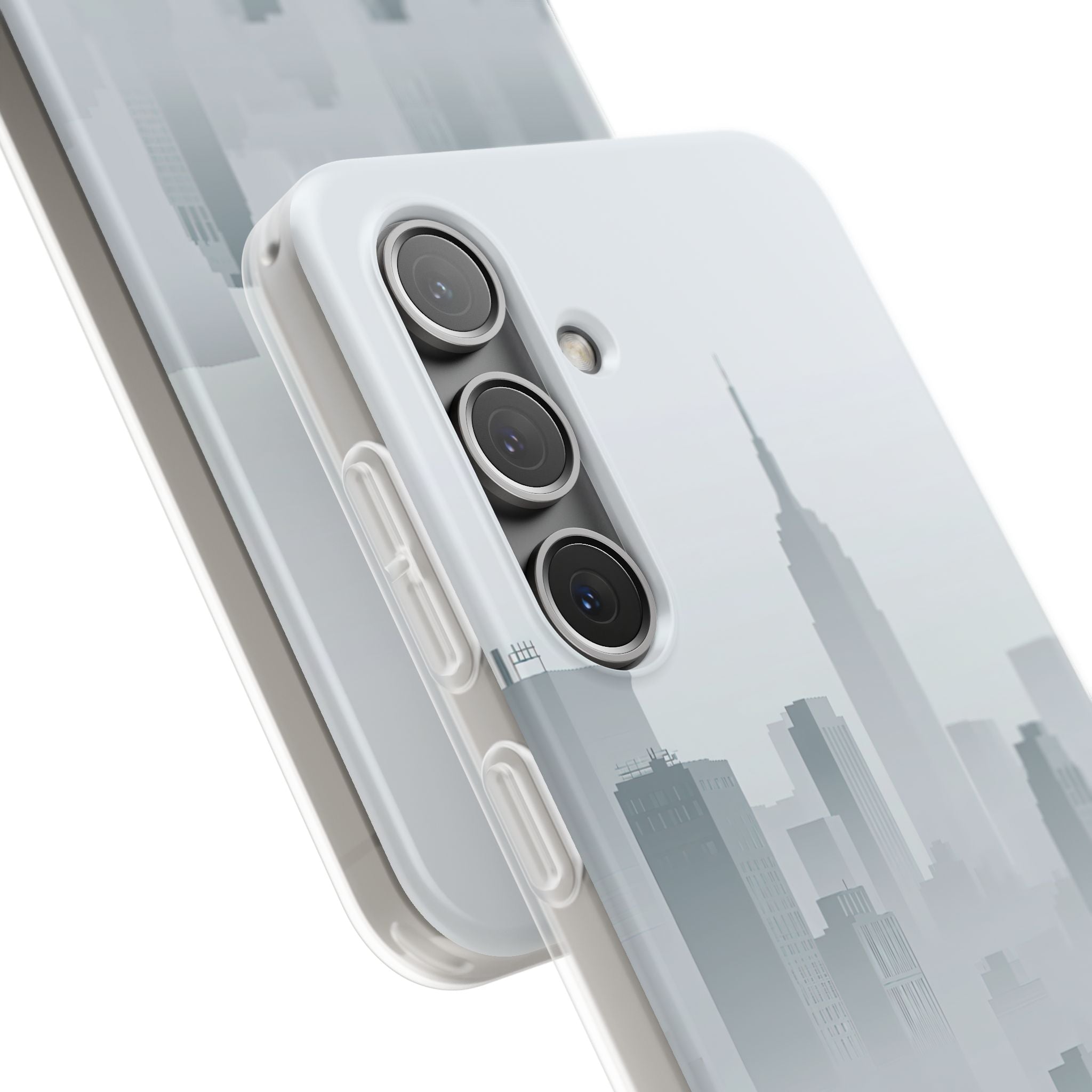 Grey Lite Phone Case for Samsung - Steel Mist Skyline