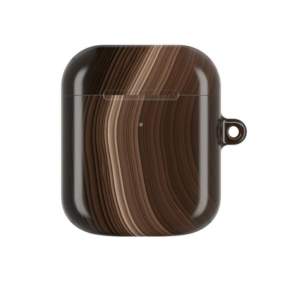 Umber Strata · Hard Case for AirPods & AirPods Pro · Brown
