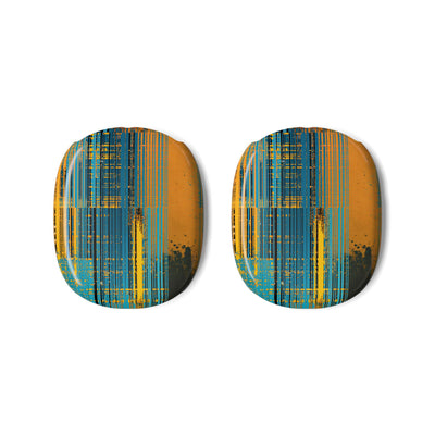 Cyber Glitch Stream · Hard Case for AirPods Max · Teal