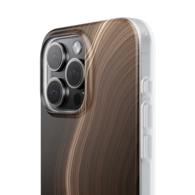 Brown Lite Phone Case for iPhone - Bronzed Canyon Relief